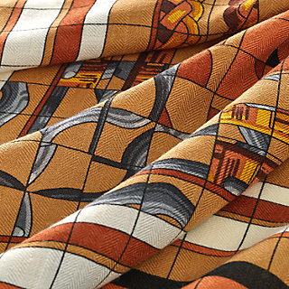 Coaching Deja-Vu shawl 140 - Beige | Hermès USA Coaching Deja-Vu shawl 140 - Beige | Hermès USA